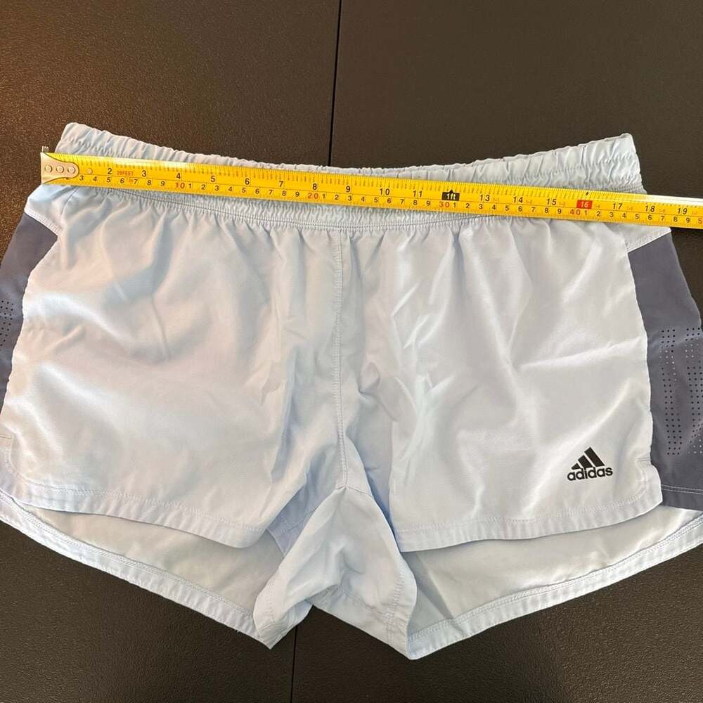 Adidas Women's AeroReady Athletic Running Shorts, Light Blue, Size XL - Picture 4 of 6